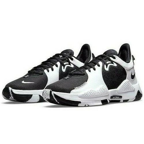 Nike PG 5 TB Mens Size 10.5 Sneaker Shoes DA7758 001 Paul George Black White