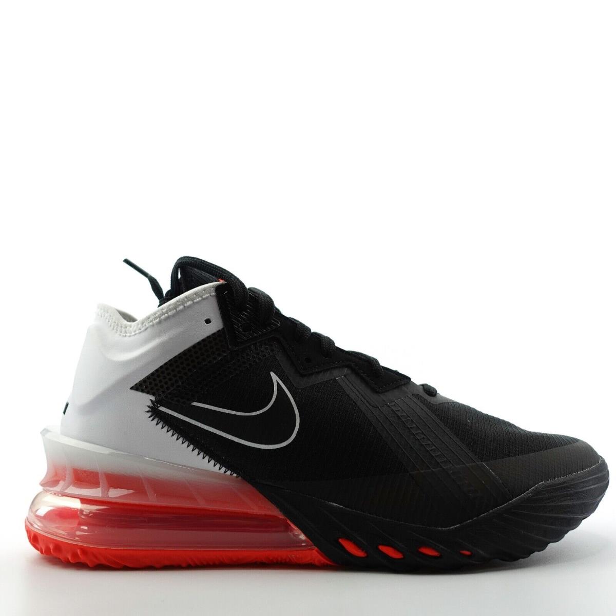 Nike Lebron 18 Low Heart of Lion Shoes Black White Crimson CV7562-002 Mens 8.5