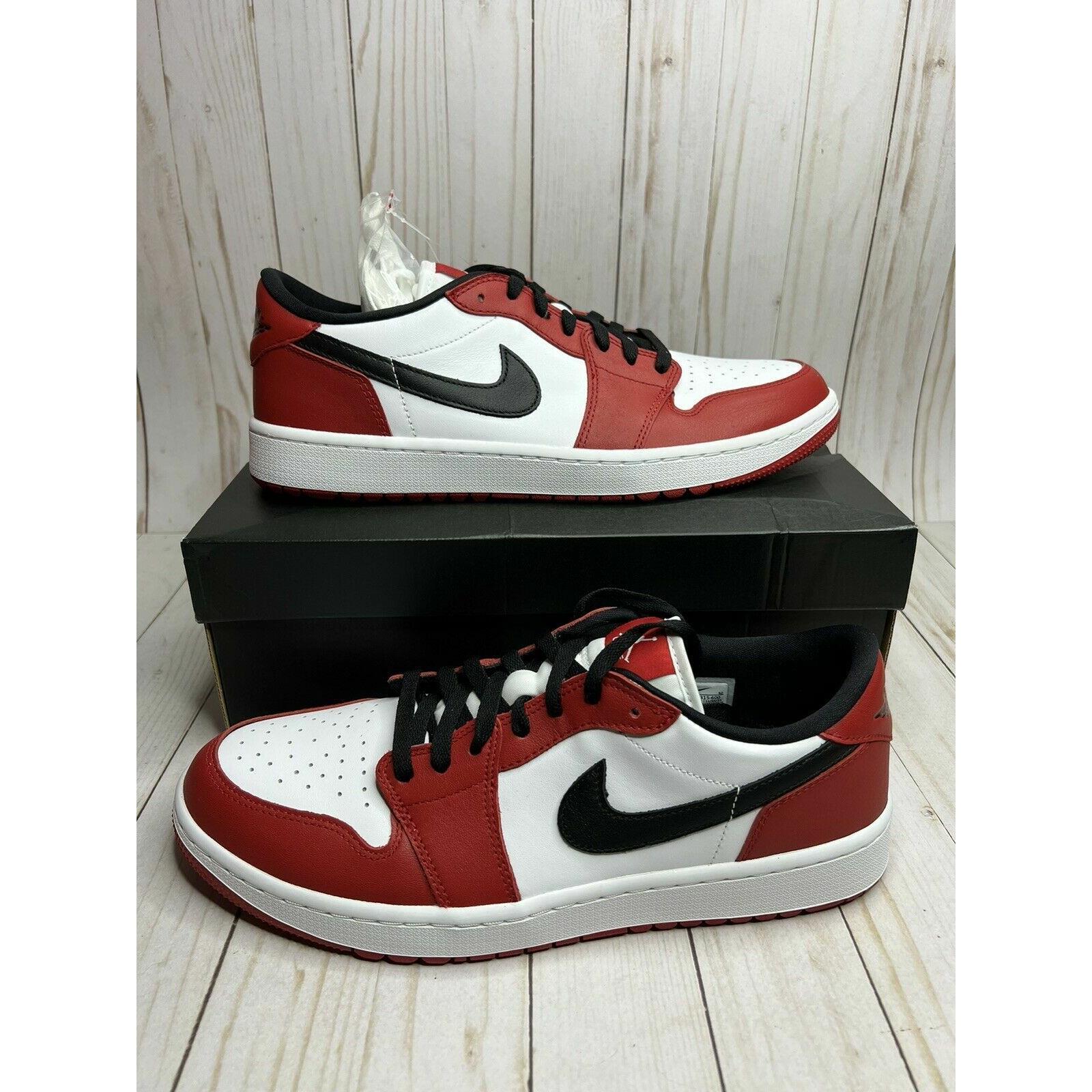 Nike Air Jordan 1 Low Golf Chicago Mens Size 13 Red Black White DD9315 600 Rare