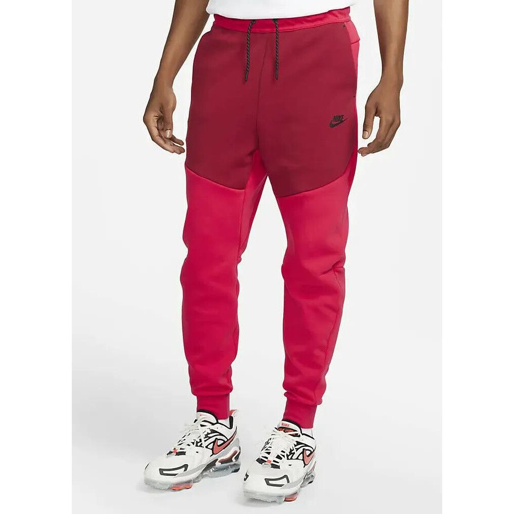 Nike Nsw Tech Fleece Jogger Pants - CU4495 643 - Berry / Black - Size: L
