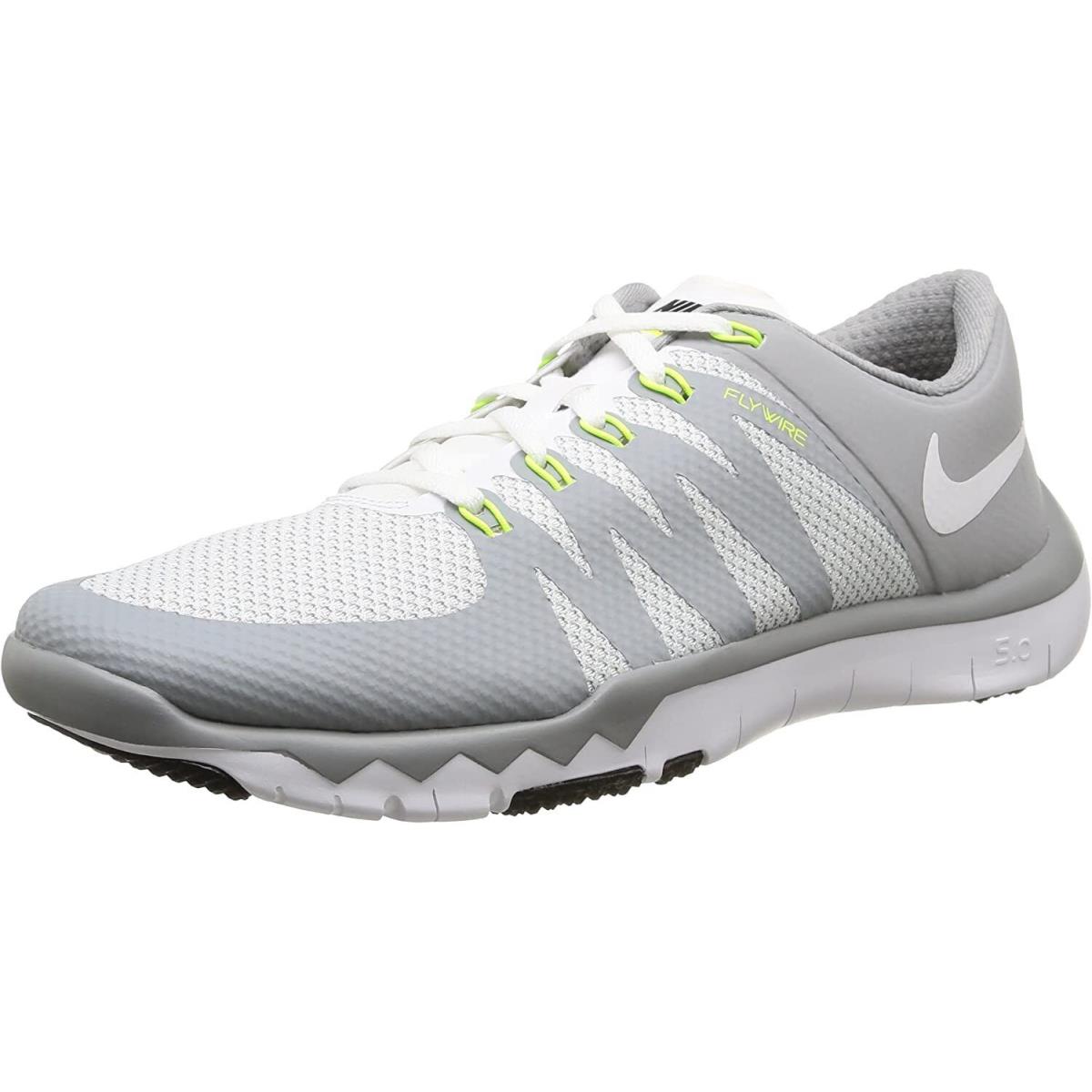 Nike Men`s Free Trainer 5.0 V6 Training Shoes-white/wolf Grey-11.5 Read Descript