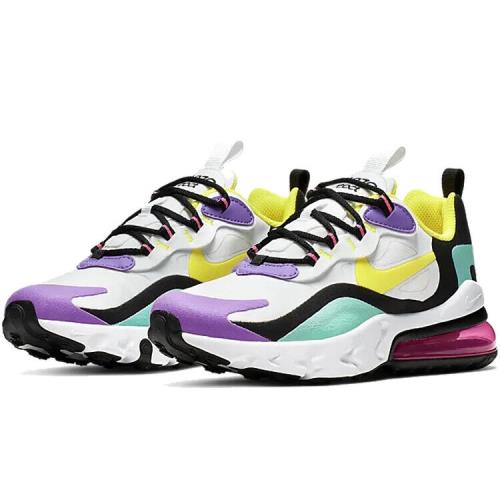 Size 5Y Nike Boys Air Max 270 React BQ0103-101 Multicolor Running Shoes Sneakers