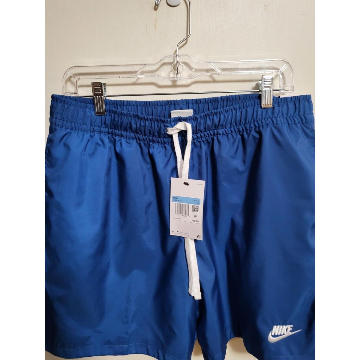 2-Nike Men s NWT-2024-Woven Flow Lined Shorts -vivid Green+blue WHITE-DM6829-332