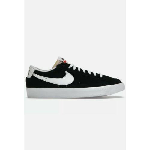 Nike Blazer Low `77 Vntg Suede Black White Shoes DA7254-001 Men`s Size 13