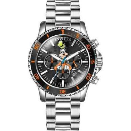 Invicta Disney Limited Edition Chronograph Quartz Black Dial Men`s Watch 39055 - Black (Goofy) Dial, 1 Band