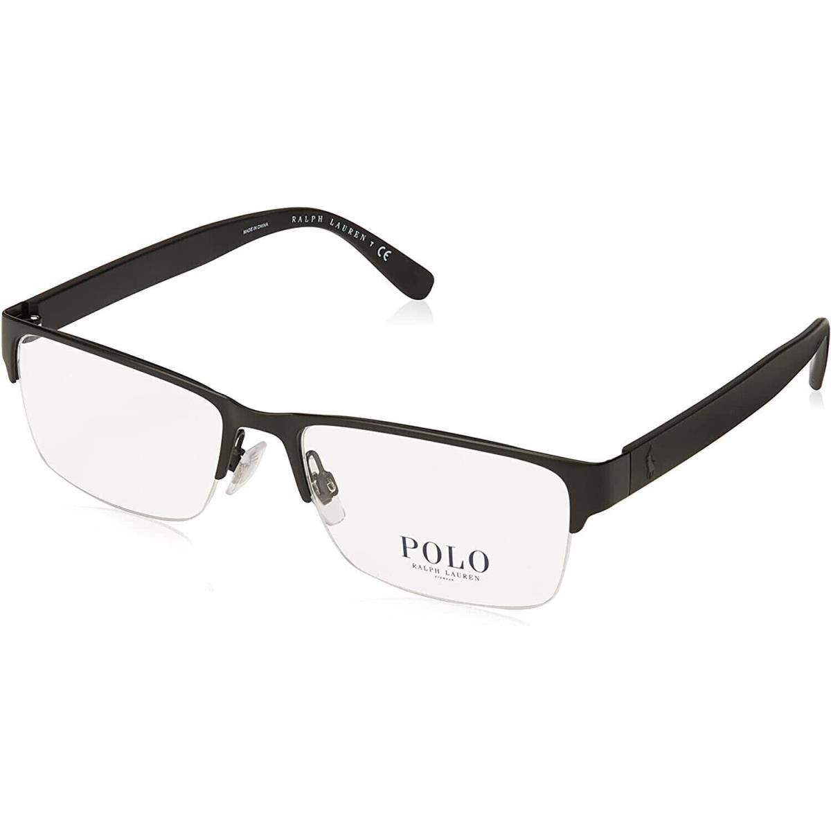 Ralph Lauren Polo Eyeglasses PH1164 9038 Matte Black Optical Frame 56-17-145