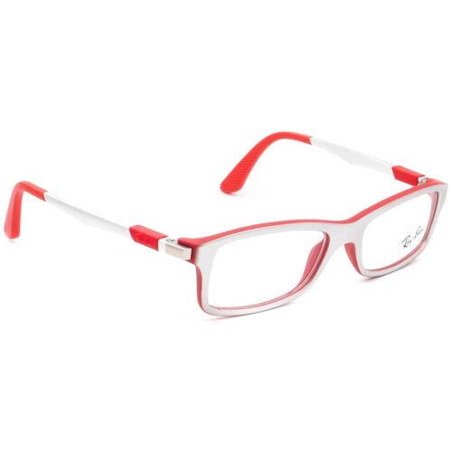 Ray-ban Kids` Eyeglasses RB 1546 3632 Gray Red Rectangular Frame 48 16 125