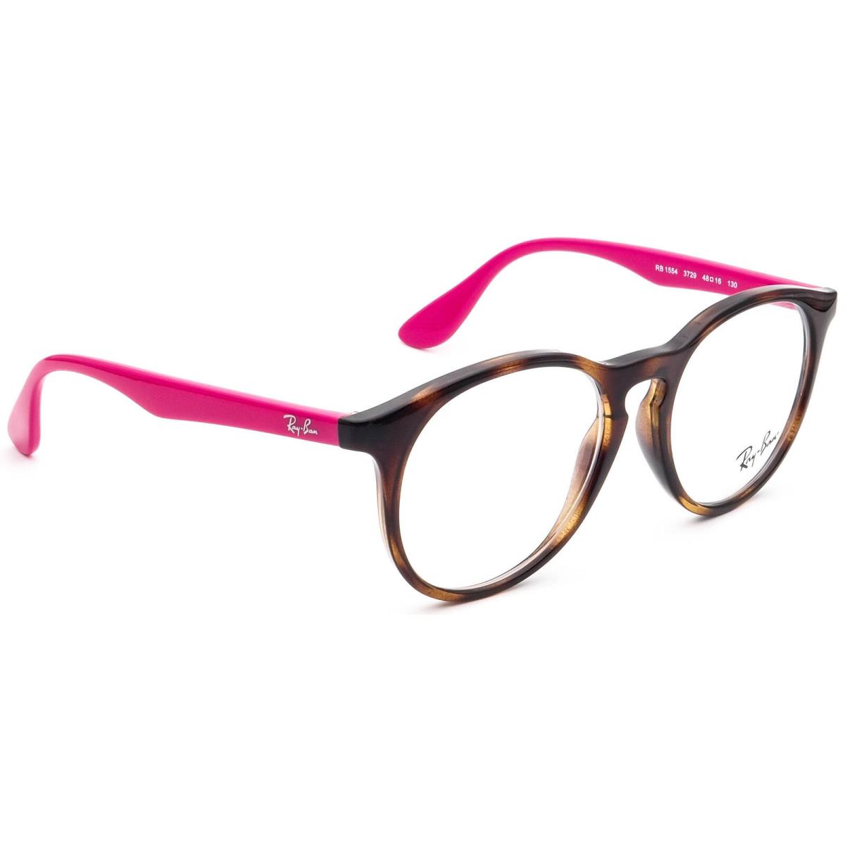 Ray-ban Small Eyeglasses RB 1554 3729 Tortoise/pink Round Frame 48 16 130