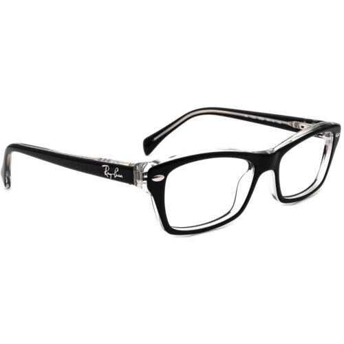 Ray-ban Small Eyeglasses RB 1550 3529 Junior Black on Clear Frame 48 15 130