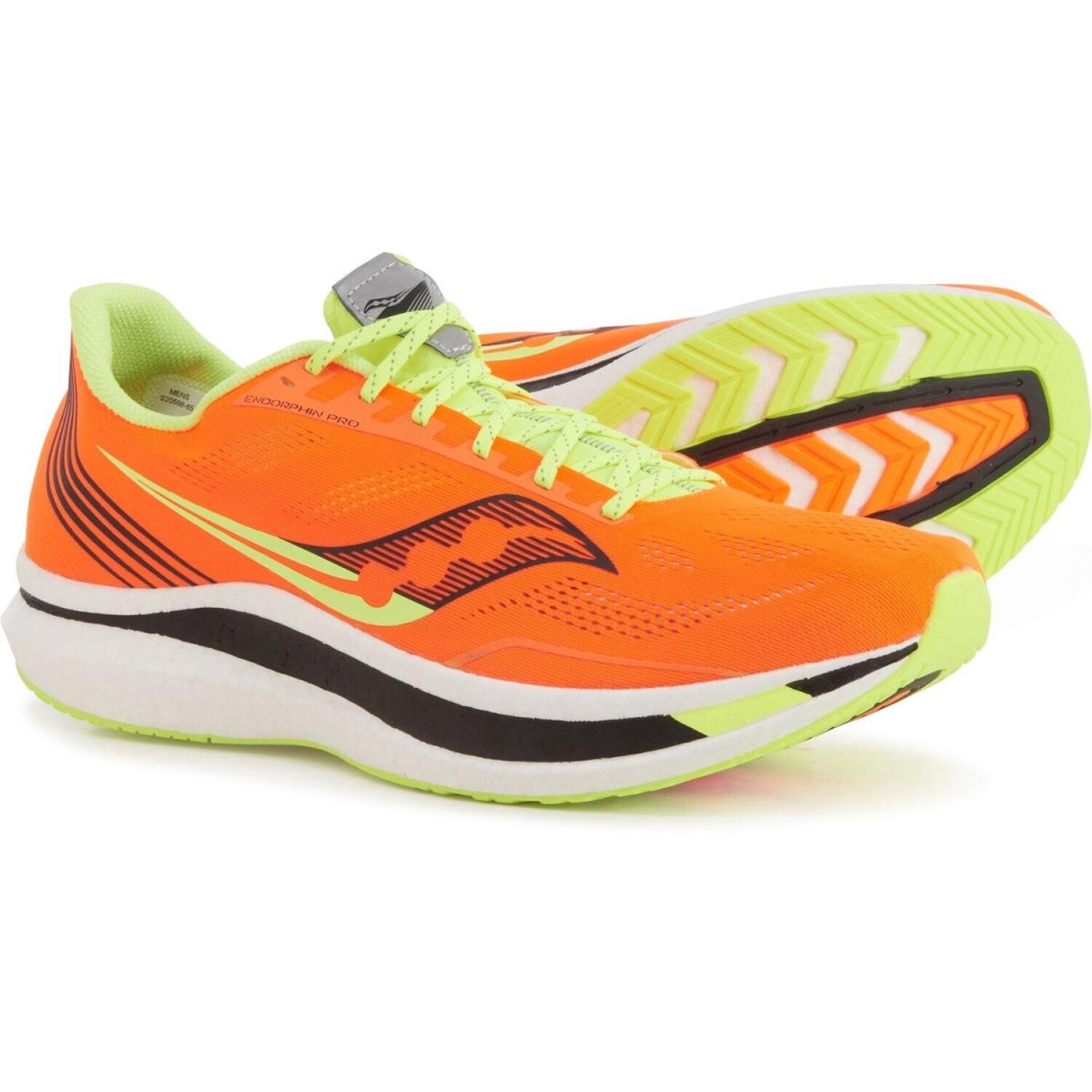 Saucony Endorphin Pro Running Shoes Men`s Size 12 D Vizi Orange S20598-65 - Vizi Orange, Manufacturer: VIzi Orange