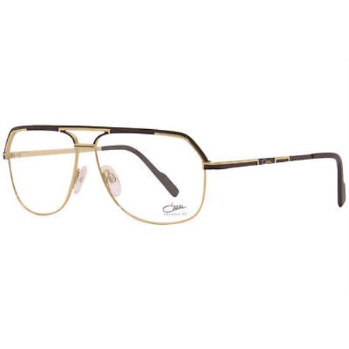 Cazal 7083 001 Eyeglasses Men`s Gold/black Full Rim Pilot Optical Frame 59mm