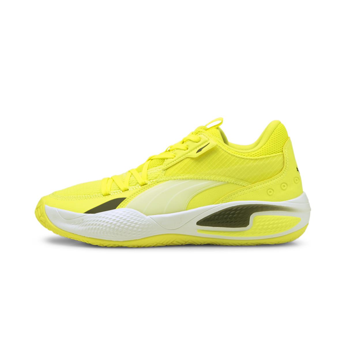 Puma Men`s Court Rider I Basketball Shoes Yellow - Yellow Glow/White
