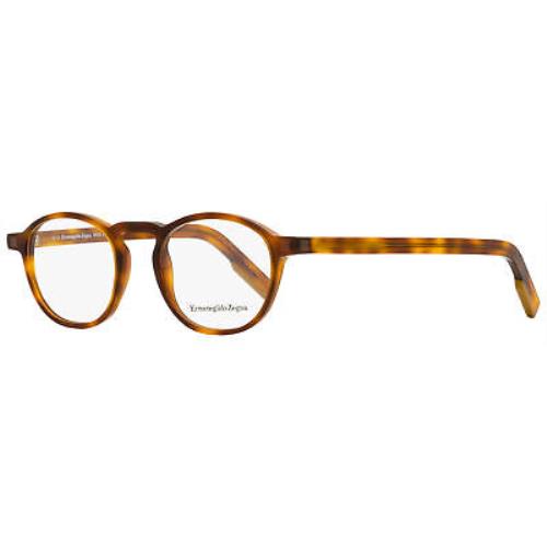 Ermenegildo Zegna Oval Eyeglasses EZ5144 053 Blonde Havana 48mm 5144