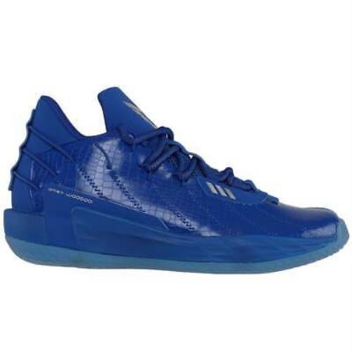 Adidas FX6619 Dame 7 Mens Basketball Sneakers Shoes Casual - Blue