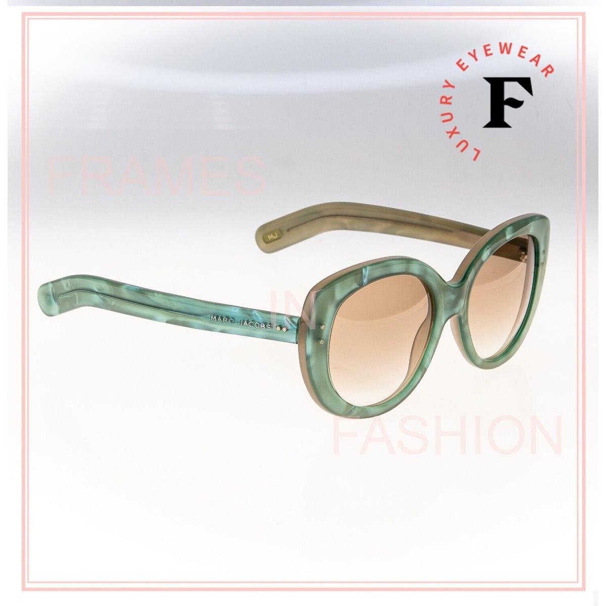 Marc Jacobs 367 Fashion Pearl Aqua Green Oval Chunky Summer MJ367S Sunglasses