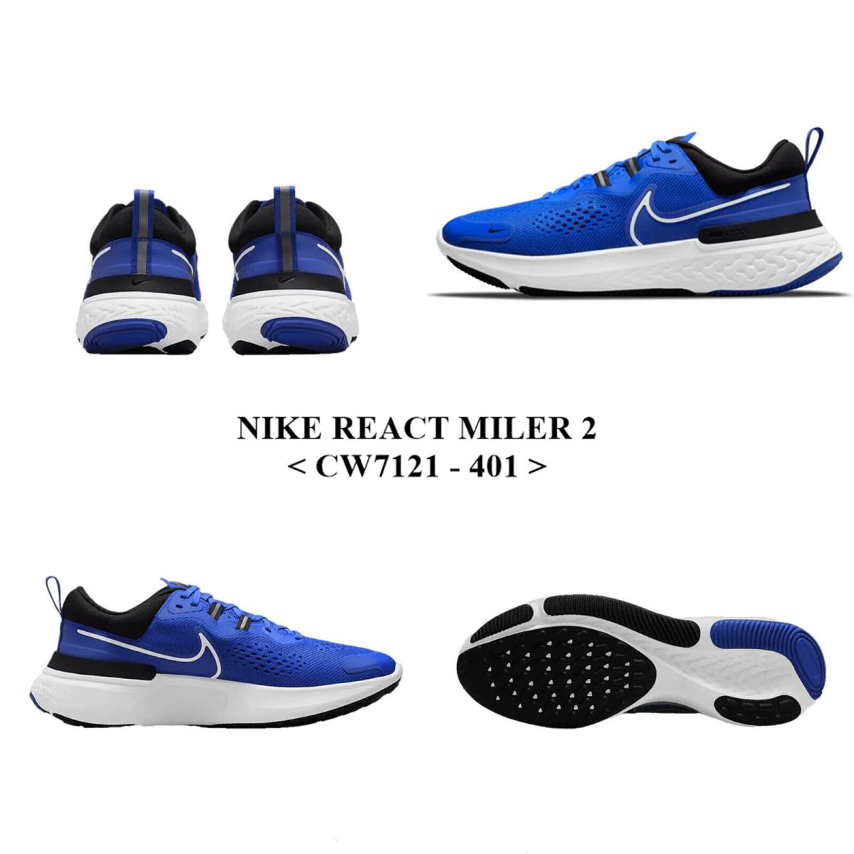 Nike React Miler 2 CW7121 - 401 Men`s Running Shoes - Blue (Hyper Royal)