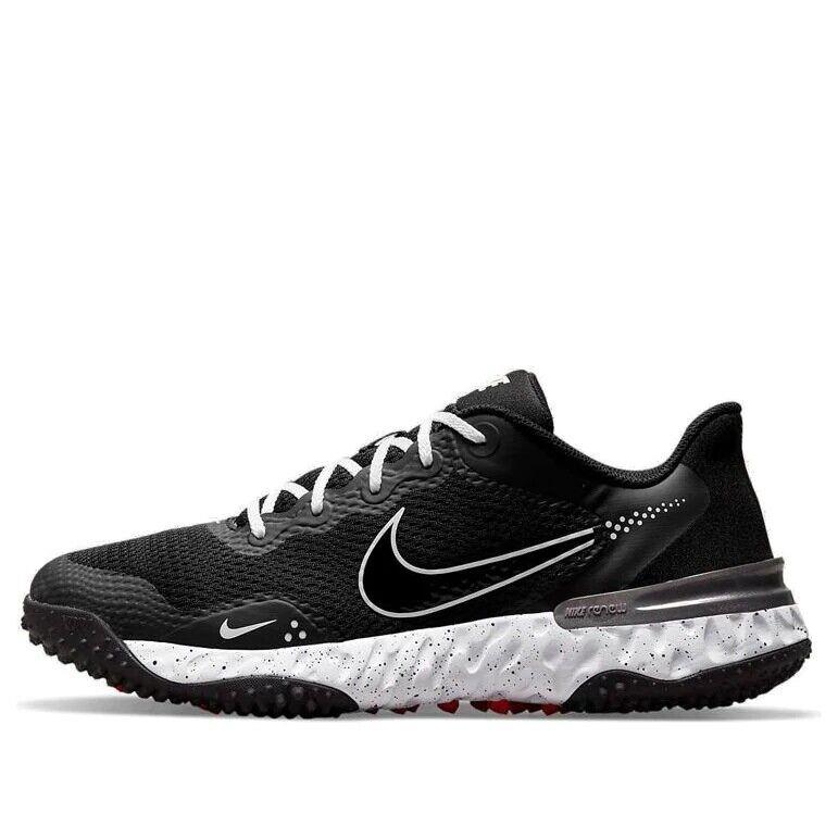 Men Nike Alpha Huarache Elite Turf 3 Shoes Black White CK0748 010 Baseball - Black