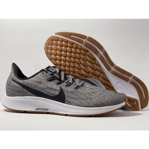 Nike Men`s Air Zoom Pegasus 36 Gunsmoke Grey White Gum Running Shoes Size 8-13