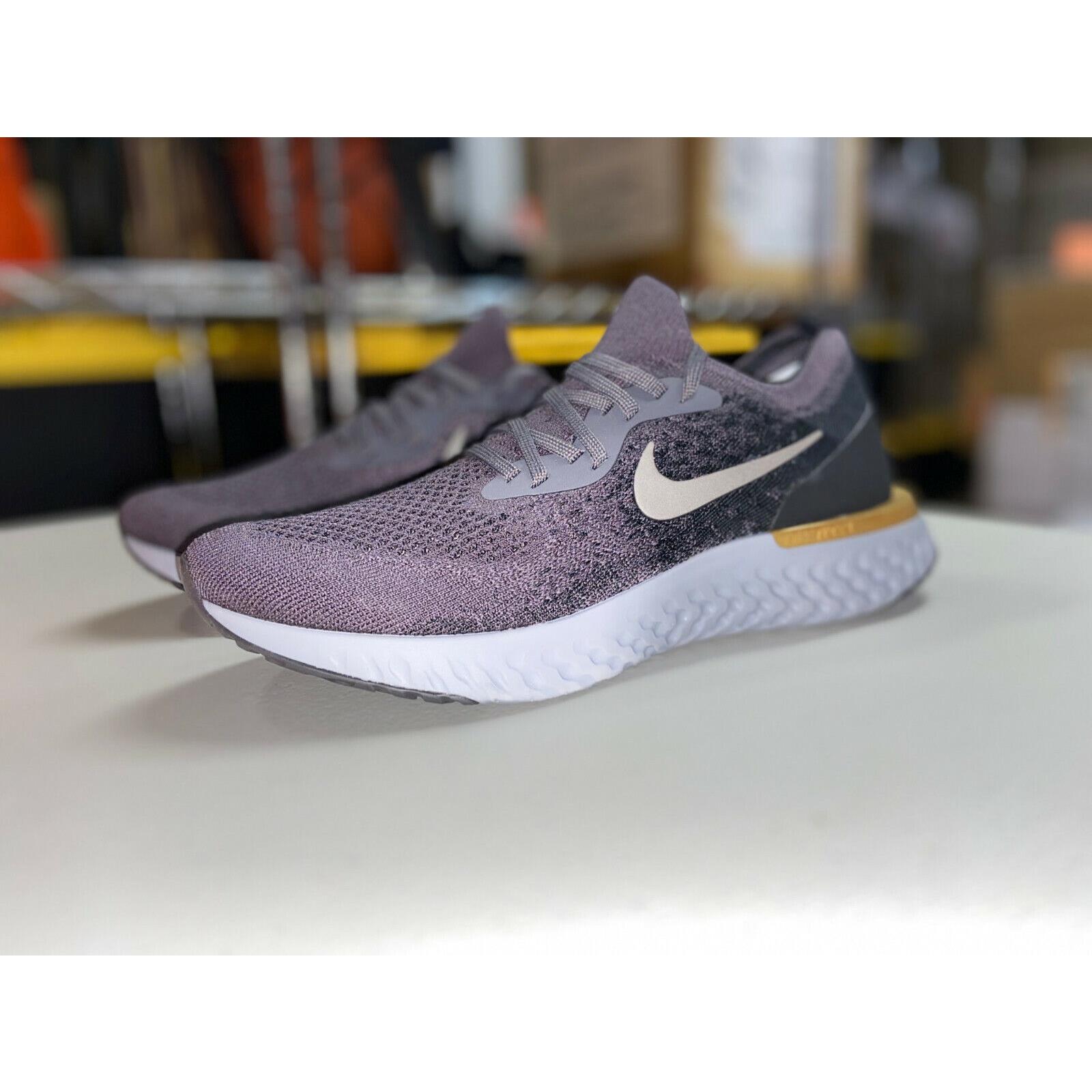 nike epic react flyknit gray sports shoes for men