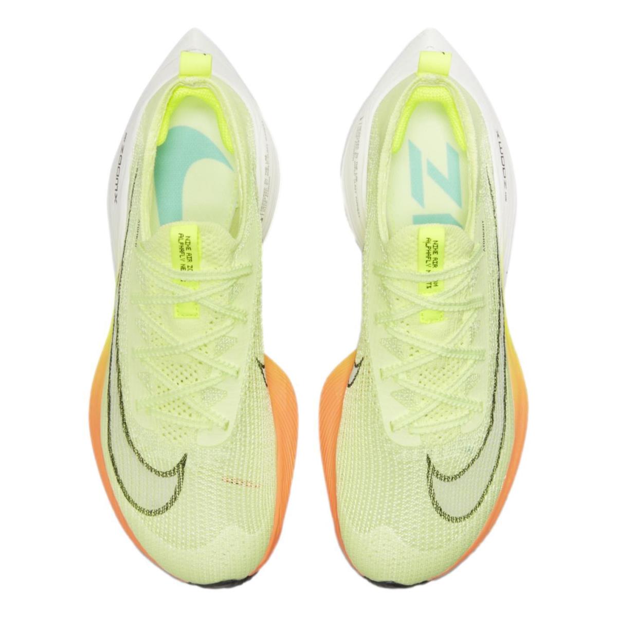 Nike shoes Air Zoom Alphafly - Barely Volt/Black-Hyper Orange 3