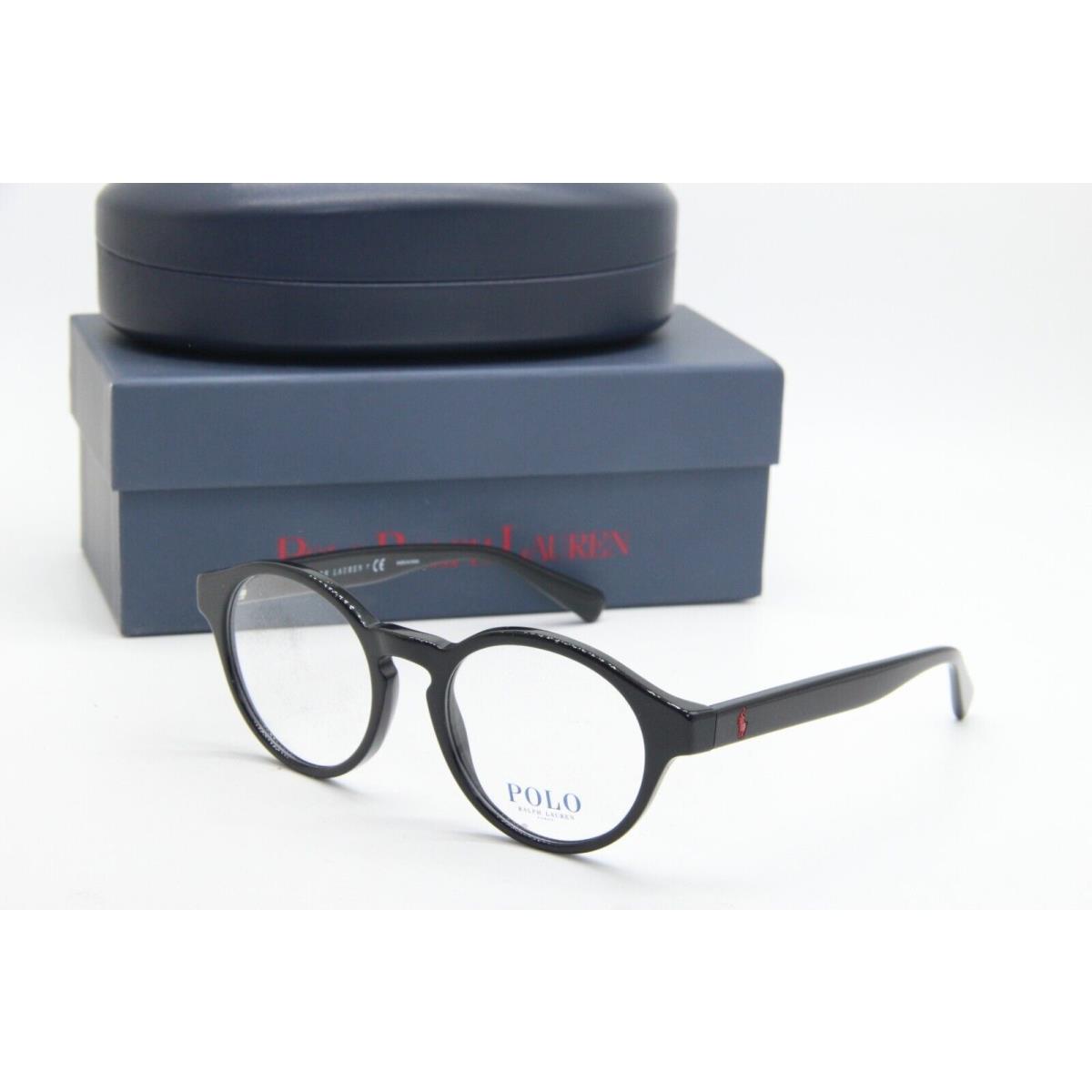 Polo Ralph Lauren PH 2243 5001 Shiny Black Eyeglasses W/case 50-19