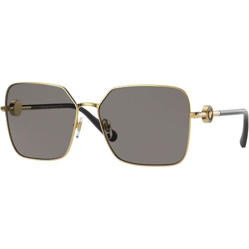 Versace 0E2227 100287 59mm Gold Dark Grey Women`s Sunglasses
