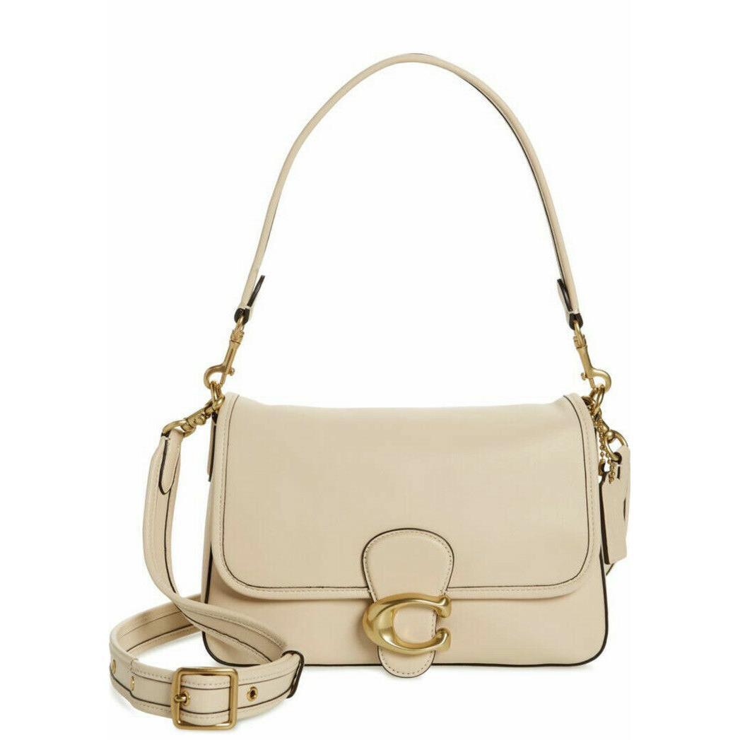 Coach Tabby Brass/ivory Soft Leather Shoulder Bag Ivory Packaging