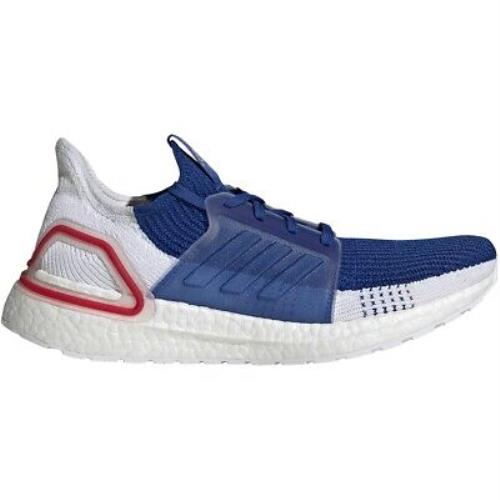 Men`s Adidas Ultraboost 19 Running Shoe Blue/white/red