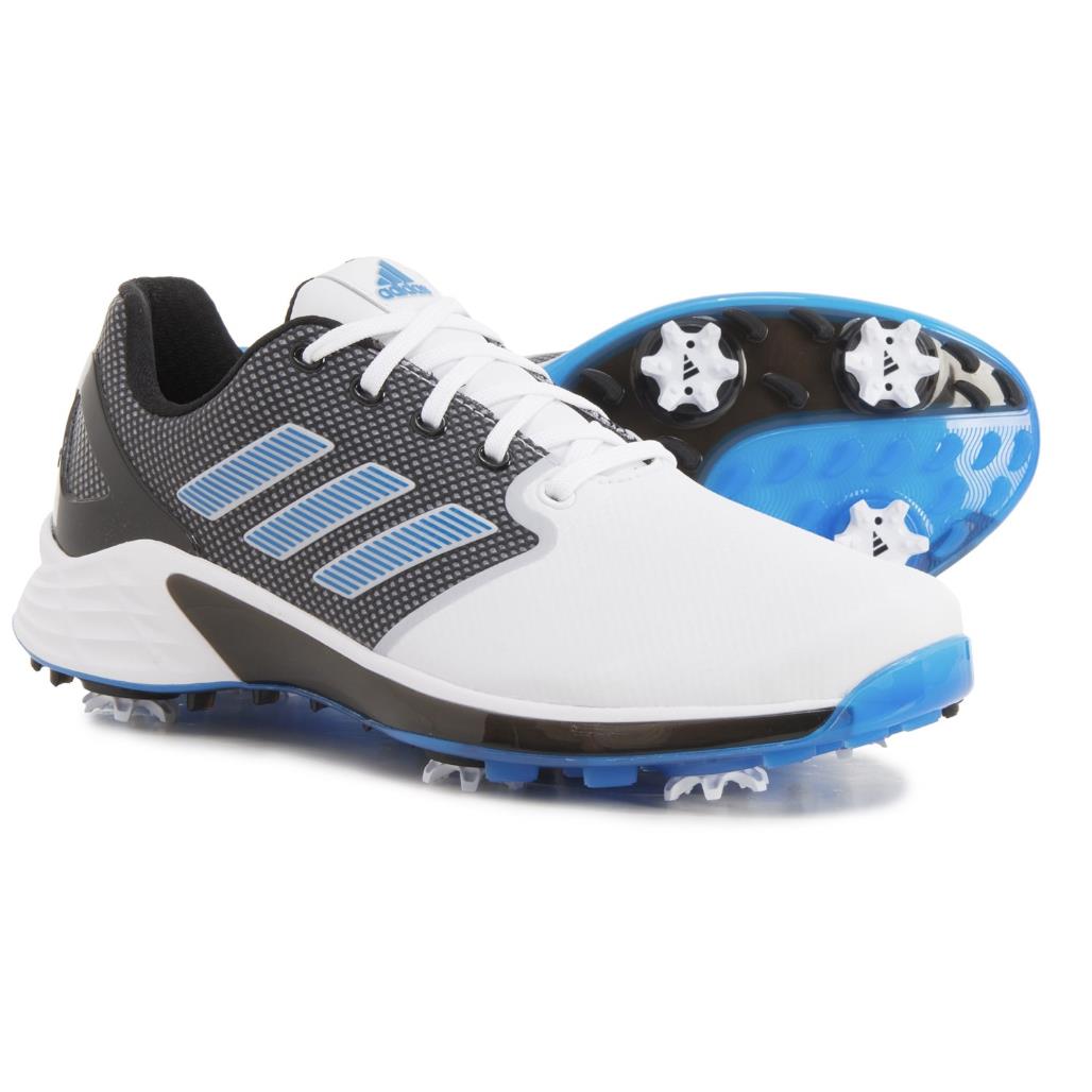 Adidas Mens ZG21 Motion Crew White Blue Black Golf Shoes Waterproof Size 7.5