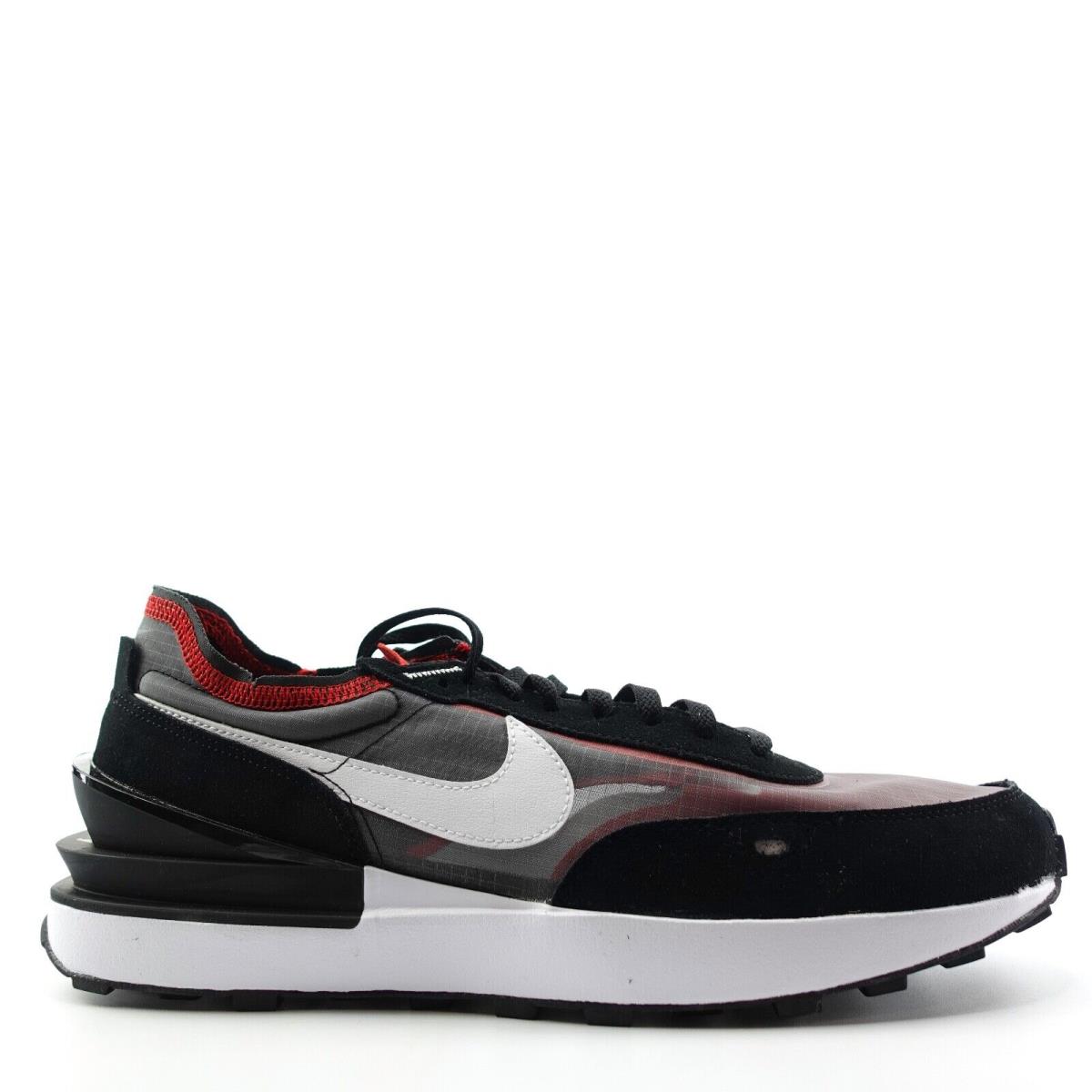 Nike Waffle One SE Black White Sport Red Shoes DD8014-001 Mens Size 11