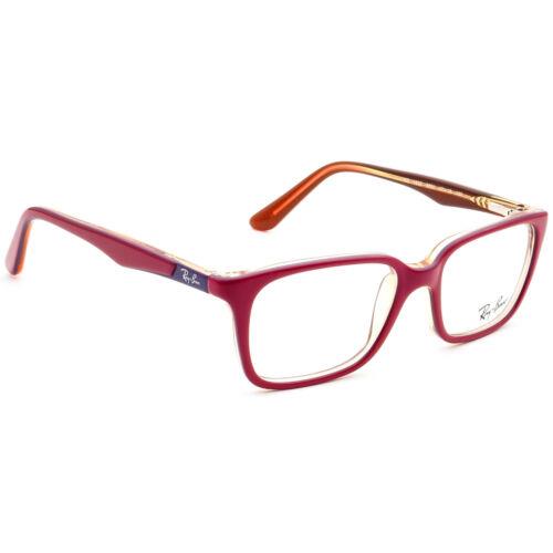 Ray-ban Kids` Eyeglasses RB 1532 3590 Pink on Brown Rectangular Frame 47 15 125