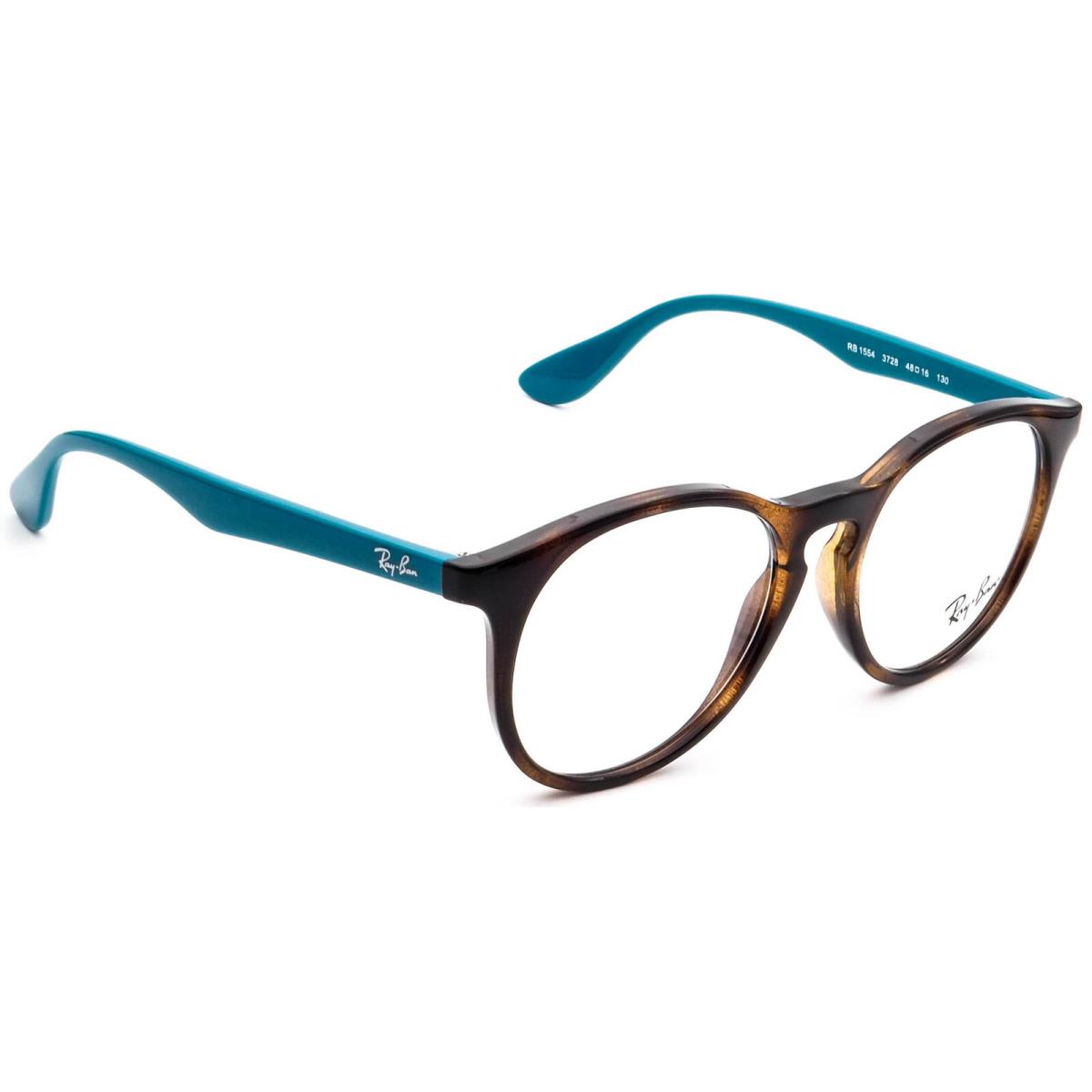 Ray-ban Junior Eyeglasses RB 1554 3728 Tortoise/blue Round Frame 48 16 130