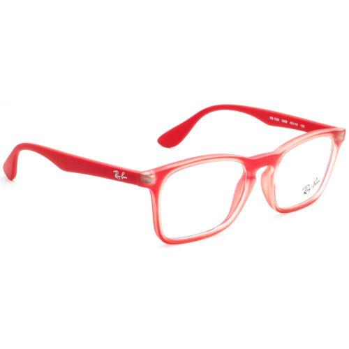 Ray-ban Kids` Eyeglasses RB 1553 3669 Matte Red Rectangular Frame 46 16 130