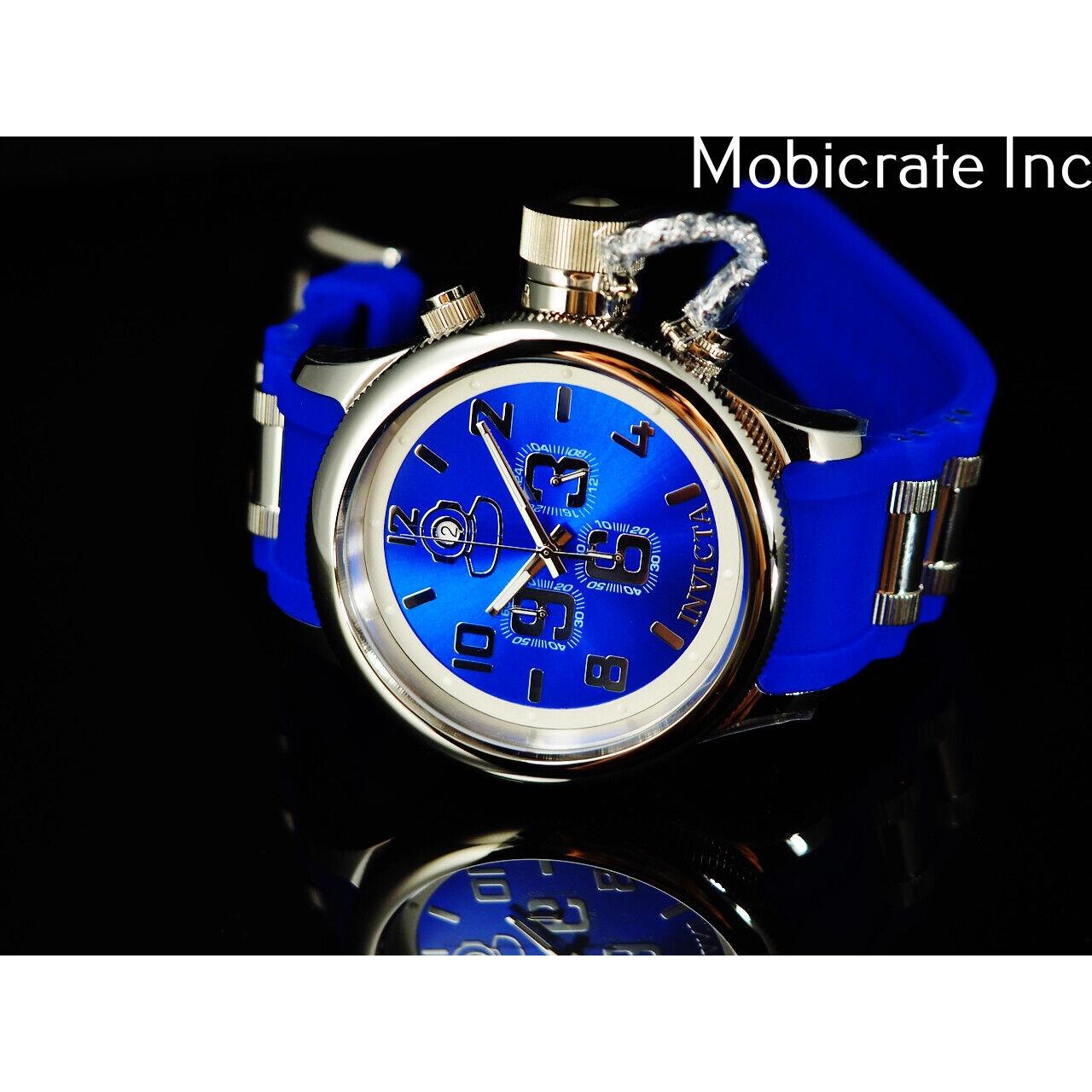 garage lokal studie Invicta Men 52MM Quinotaur Russian Diver 1959 Sunray Blue Chrono Silicone  Watch - Invicta watch - 886678388721 | Fash Brands