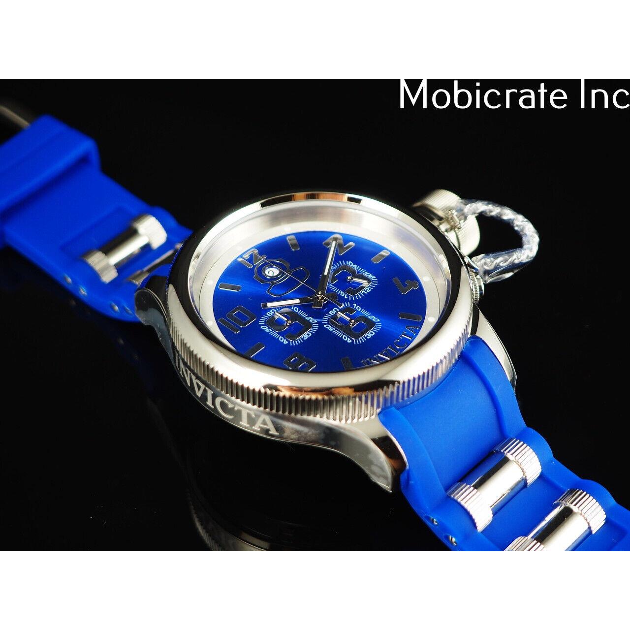Invicta watch Russian Diver - Blue Dial, Blue Band, Silver Bezel