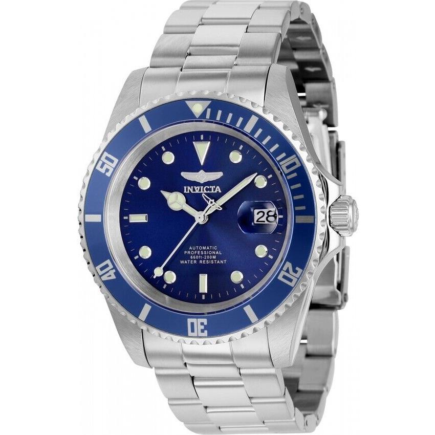 Invicta Men`s Pro Diver Blue Dial Blue Bezel Automatic 43mm Steel Watch 9094OBXL