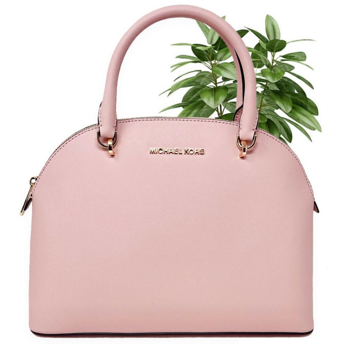 Michael Kors Pink Leather Large Emmy Dome Satchel Michael Kors