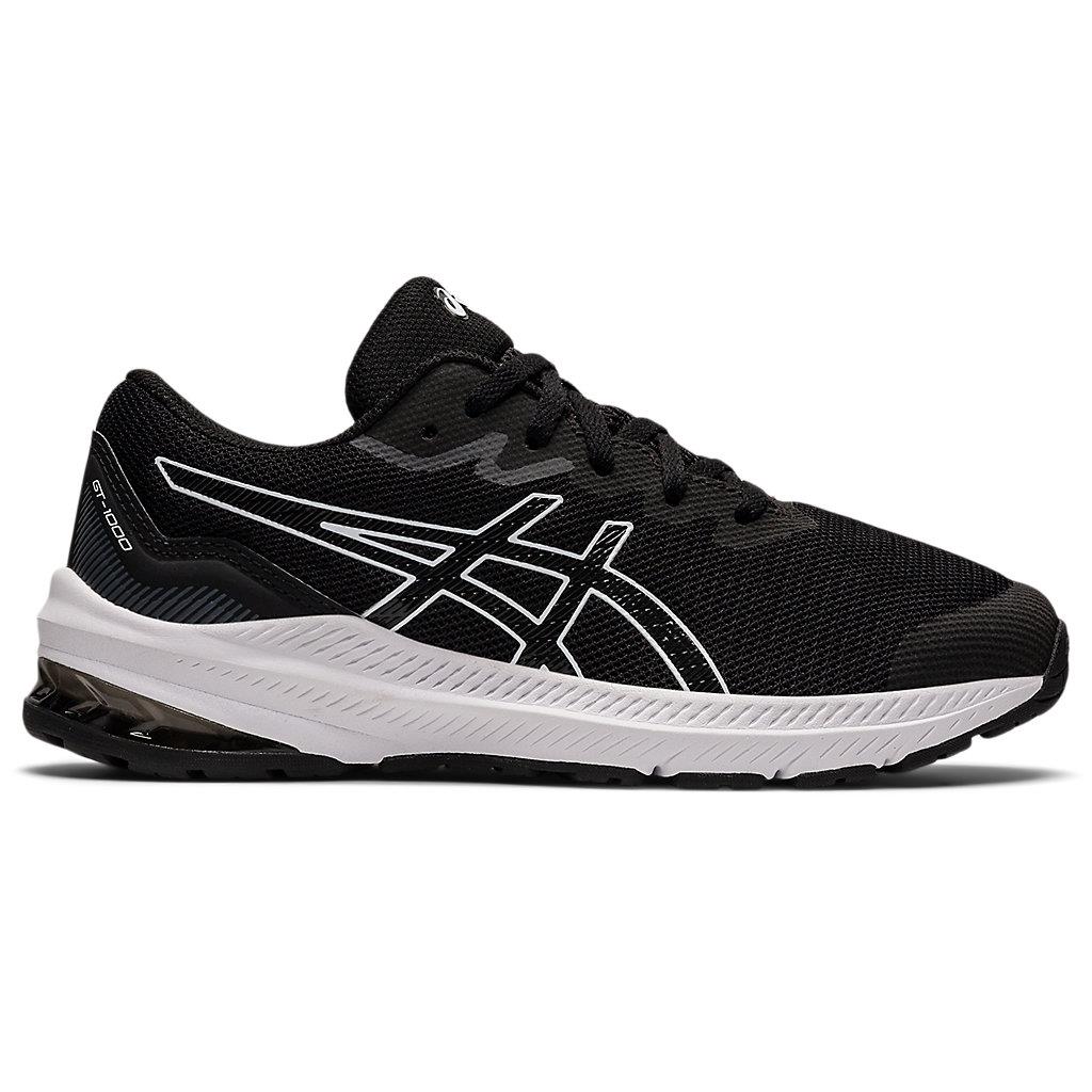 Asics Kid`s GT-1000 11 GS Running Shoes 1014A237 BLACK/WHITE