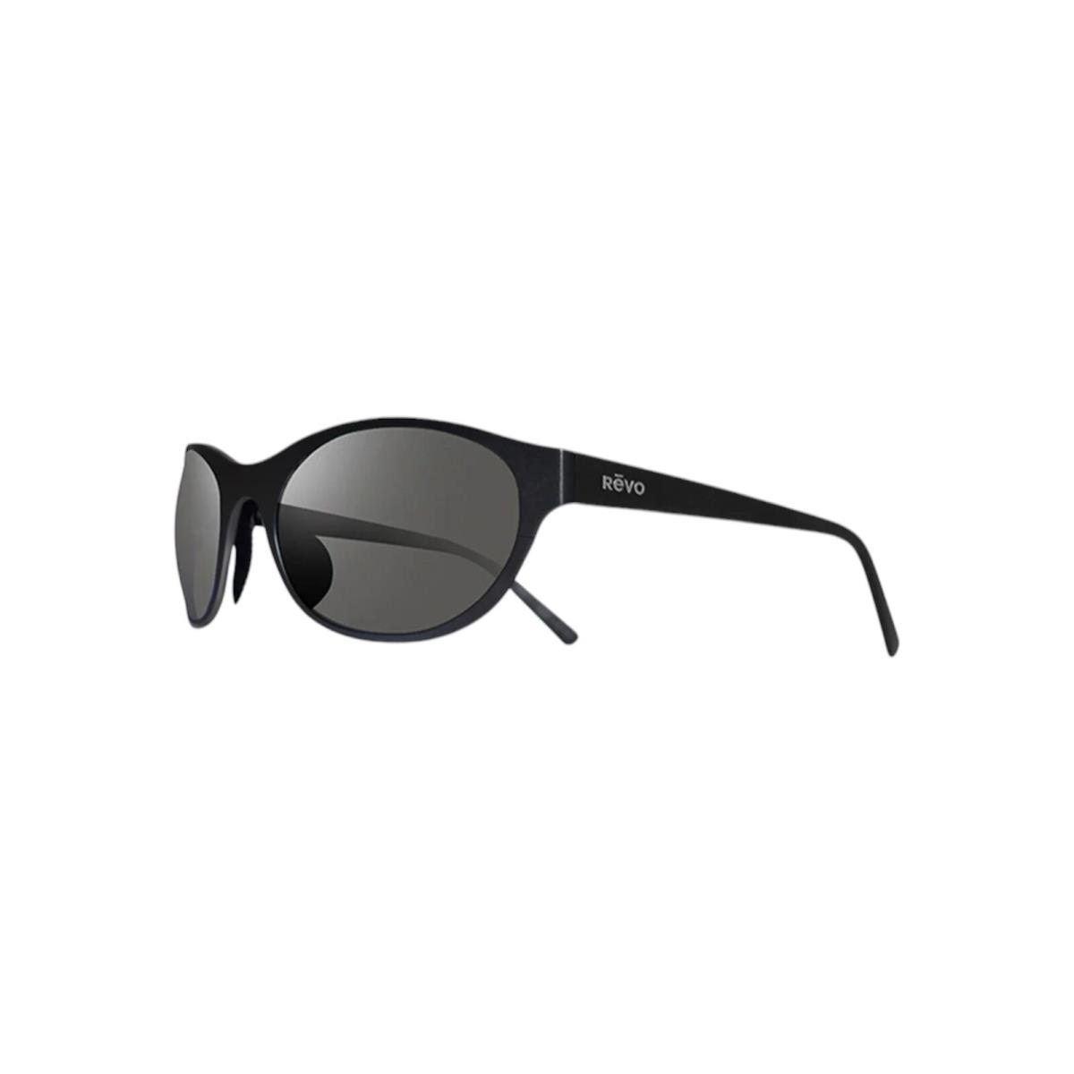 Revo Icon Polarized Oval Black Titanium Frame with Graphite 58-22-135