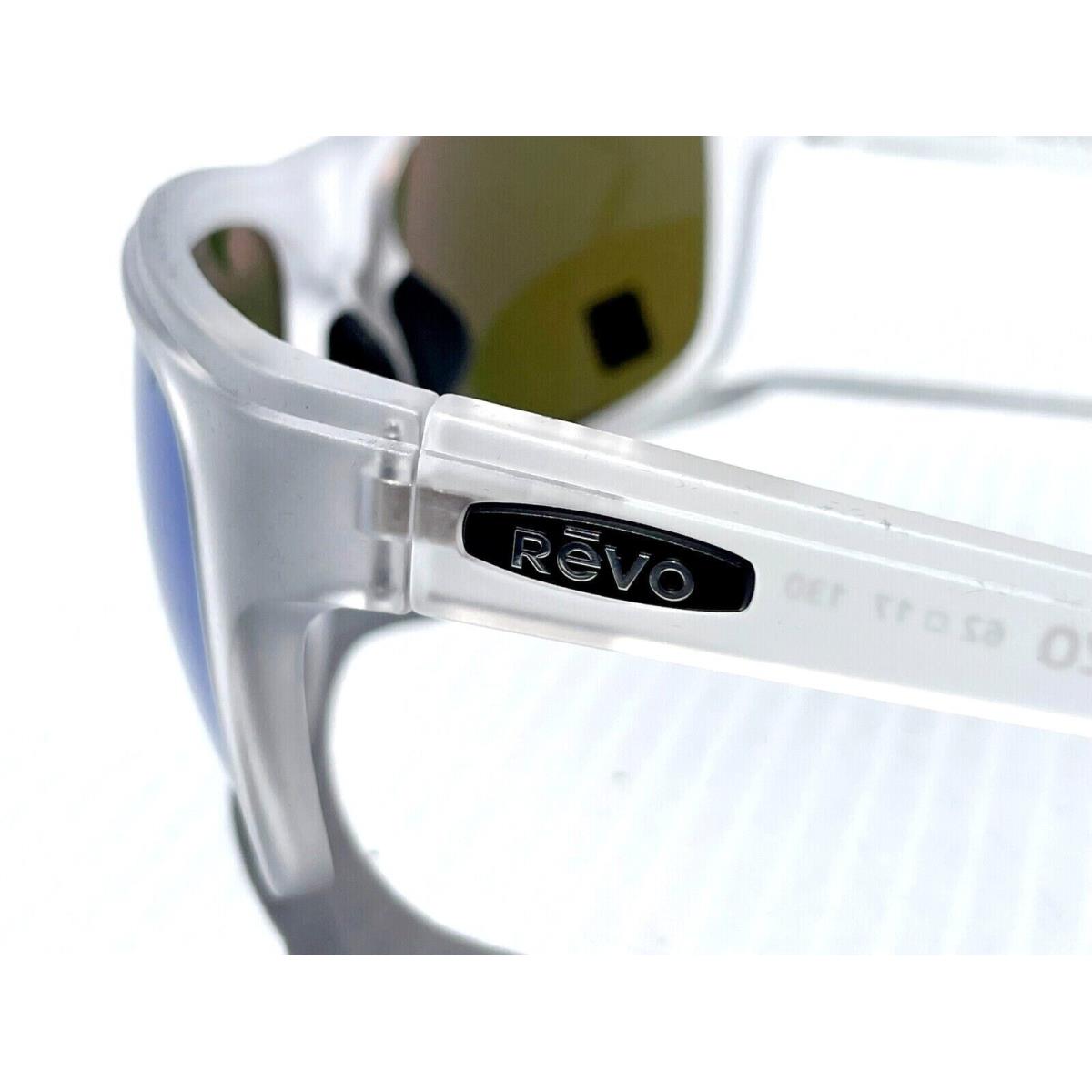 Revo sunglasses Enzo - Matte Crystal Clear Frame, Blue Lens