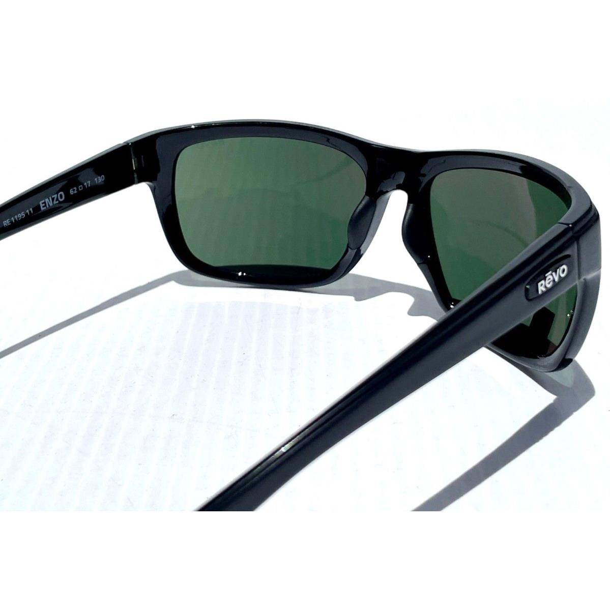 Revo sunglasses Enzo - Black Frame, Silver Green Lens