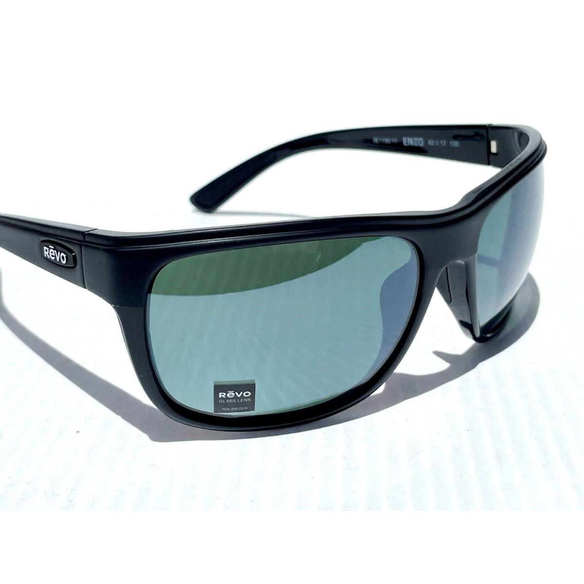 Revo sunglasses Enzo - Black Frame, Silver Green Lens