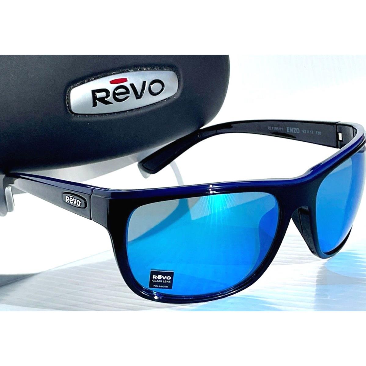Revo sunglasses Enzo - Black Blue Frame, Blue Lens