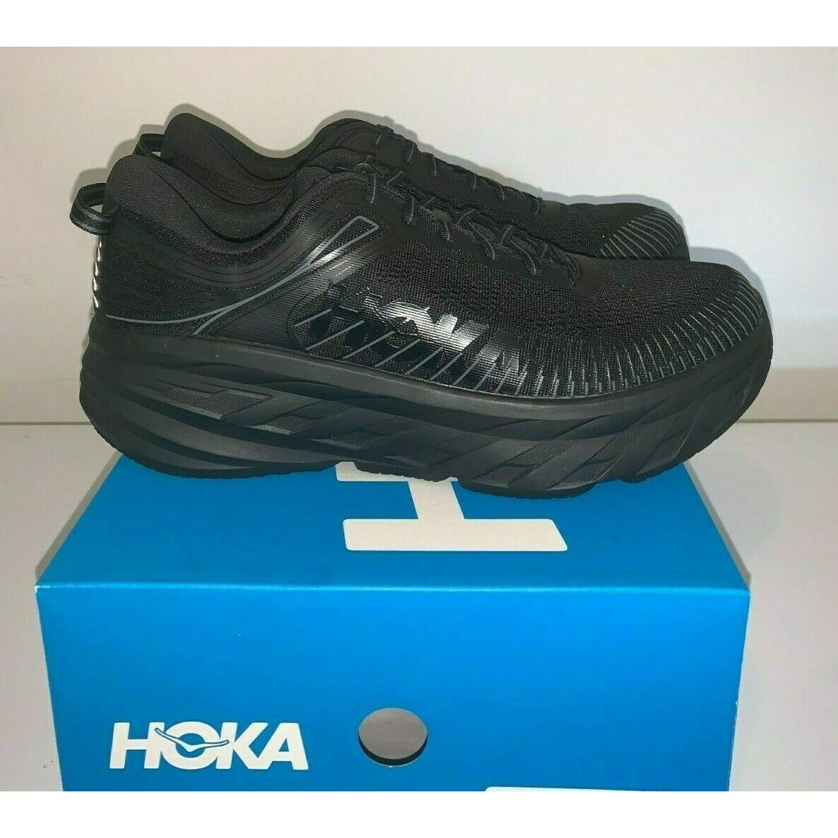 Hoka One One Bondi 7 Men`s Black / Black 1110518 Running Shoes All Sizes