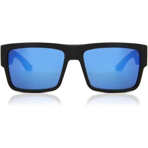 Spy - Cyrus Sunglasses Matte Black/gray Green Polar/dark Blue Spectra Mirror - Soft Matte Black, Frame: Black, Lens: Blue