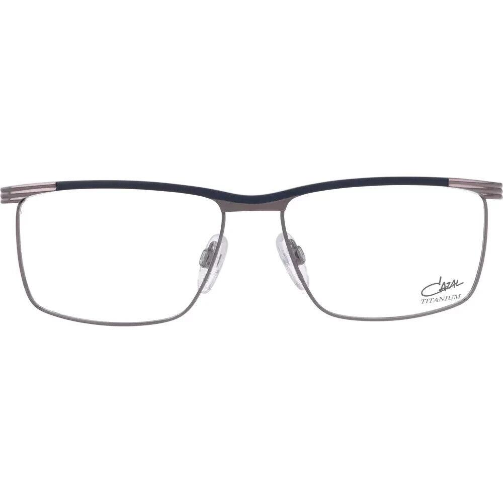 Cazal Rectangular Eyeglasses 7085-E-003 Night Blue Gunmetal Frame Thin Classic