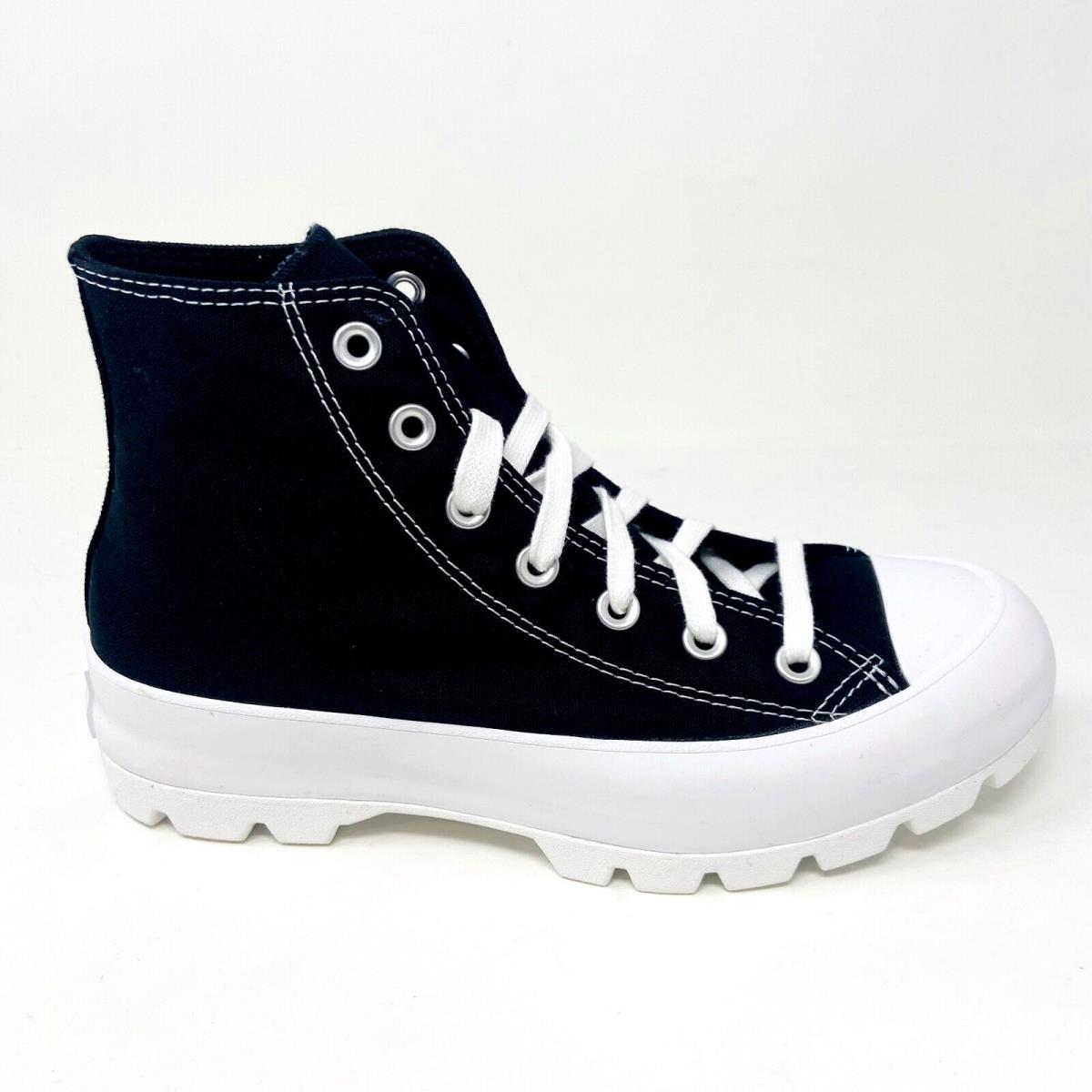 Converse Ctas Lugged High Top Black White Womens Platform Sneakers 565901C