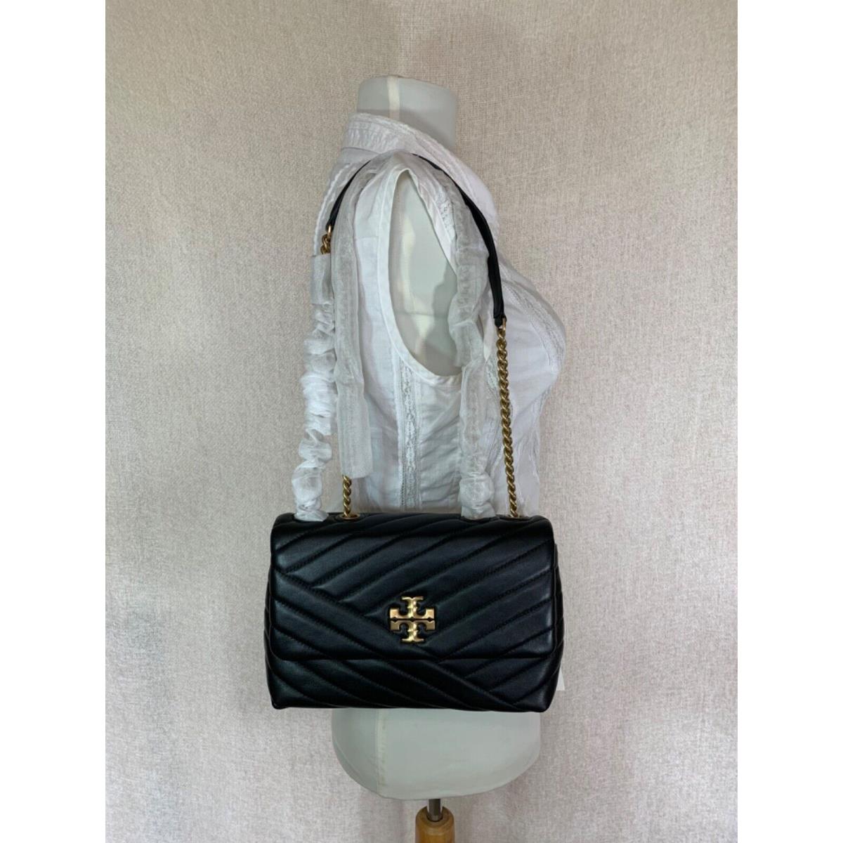 Tory Burch Black Small Kira Chevron Convertible Shoulder Bag