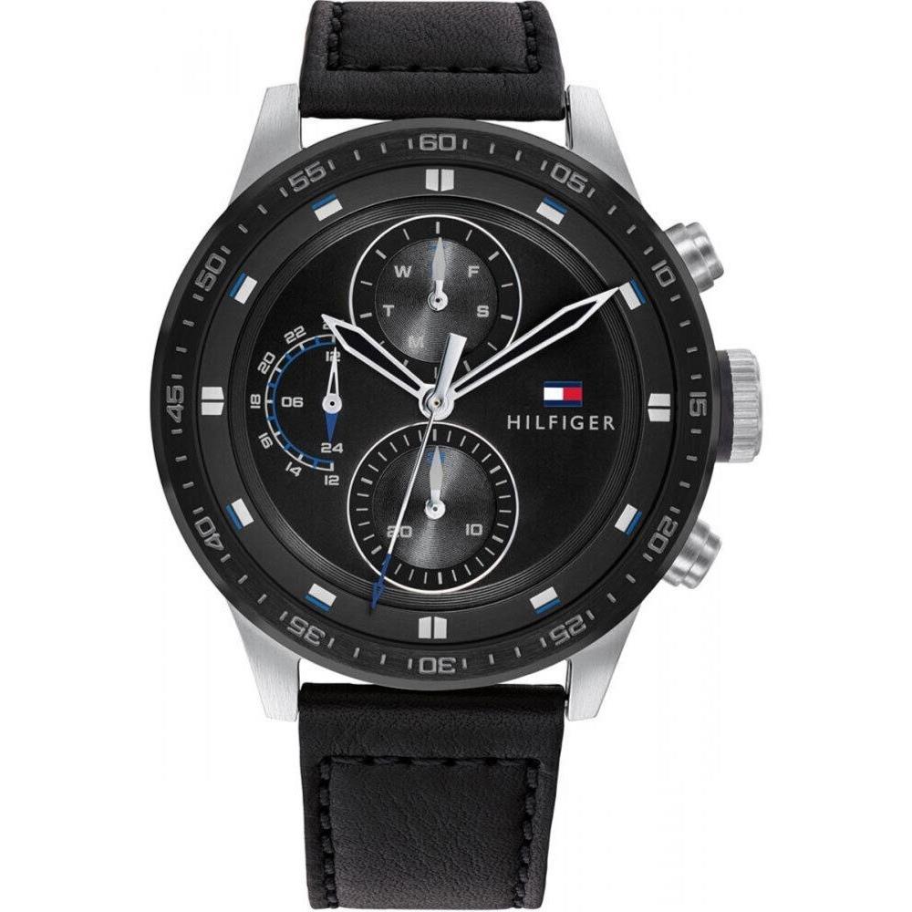 Tommy Hilfiger Leather Multifunction Mens Watch 1791810