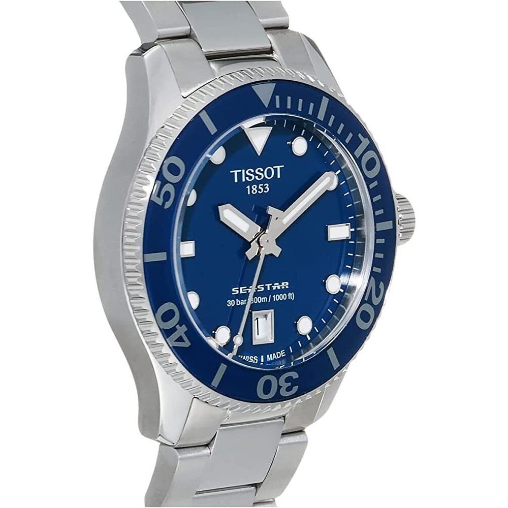 Tissot Seastar 1000 Quartz Blue Dial 36 mm Ladies Watch T1202101104100